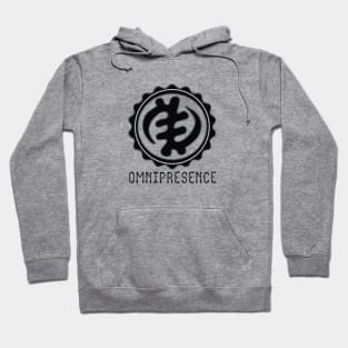 Africa Sankofa Adinkra Symbols "Omnipresence" Black. Hoodie